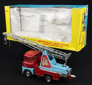 Corgi major toys 1144 chipperfields circus crane rhino kk892 back