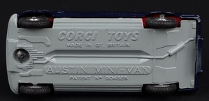 Corgi toys 448 bmc mini police van tracker dog kk922 base