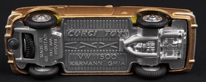 Corgi toys 239 volkswagen 1200 karmann ghia kk929 base