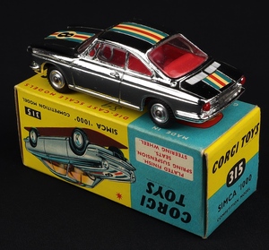 Corgi toys 315 simca 1000 competition model kk943 back
