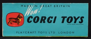 Corgi toys 459 moorhouses erf van kk987 booklet