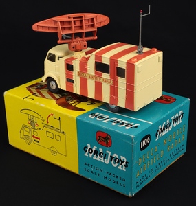 Corgi toys 1106 decca mobile airfield radar kk990 back