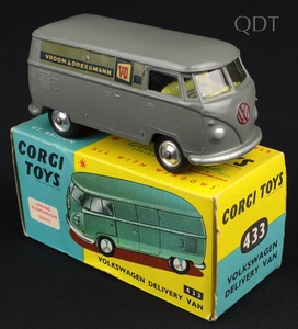 Corgi toys 433 volkswagen delivery van vroom & dreesmann ll47 front