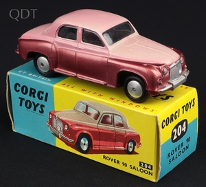 Corgi toys 204 rover 90 saloon ll53 front