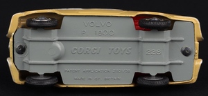 Corgi toys 228 volvo p1800 ll61 base