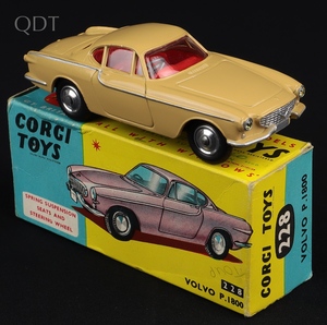 Corgi toys 228 volvo p1800 ll61 front