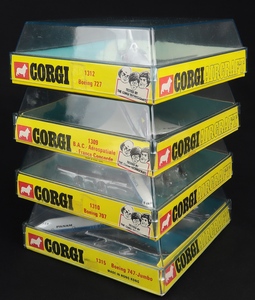 Corgi toys 108 1310 1312 1315 aircraft ll78 side