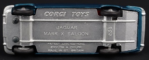 Corgi toys 238 jaguar mark x ll83 base