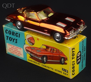 Corgi toys 310 chevrolet corvette sting ray ll133 front
