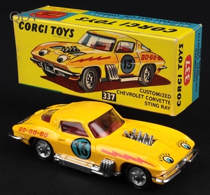 Corgi toys 337 customised chevrolet corvette stingray ll207 front