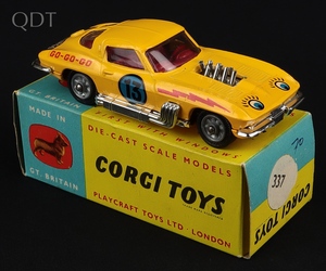 Corgi toys 337 chevrolet corvette sting ray ll214 front 1