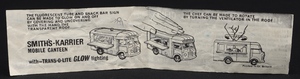 Corgi toys 471 smith's karrier mobile canteen ll247 leaflet