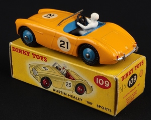 Dinky toys 109 austin healey 100 sports ll63 back