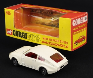 Corgi toys 305 mini marcos gt 850 ll281 back
