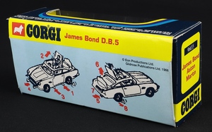 Corgi toys 96655 james bond aston martin db5 ll299 back