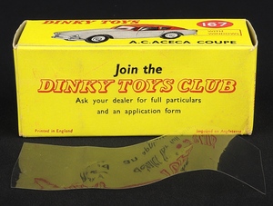 Dinky toys 167 a.c. aceca coupe ll342 box