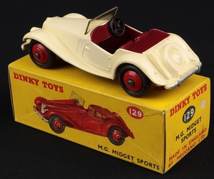 Dinky toys 129 m.g.midget sports ll355 back