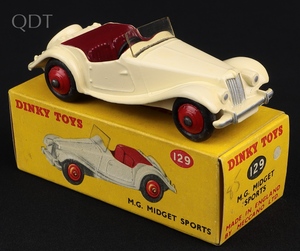 Dinky toys 129 m.g.midget sports ll355 front