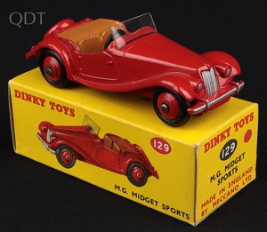 Dinky toys 129 m.g. midget sports ll356 front
