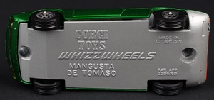 Corgi toys 20 mangusta de tomaso ll370 base