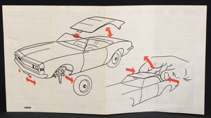 Corgi toys 338 chevrolet ss350 camaro ll401 leaflet