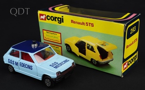 Corgi toys 293 renault 5ts sos medecins ll412 front
