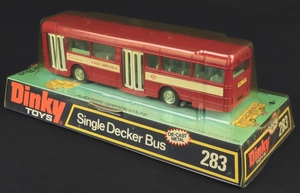 Dinky toys 283 single decker bus red arrow ll416 back