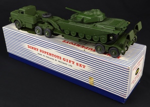 Dinky supertoys gift set 698 tank transporter with tank ll438 back