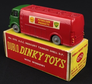 Dinky toys dublo 070 aec mercury tanker shell bp ll443 back