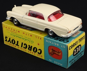 Corgi toys 230 mercedes benz 220 se coupe ll503 back