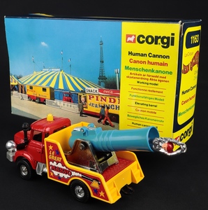 Corgi toys 1163 human cannon ll527 back