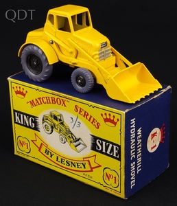 Matchbox series king size k1 shovel ll549 front