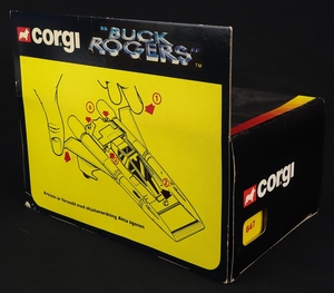 Corgi toys 647 buck rogers starfighter ll562 back