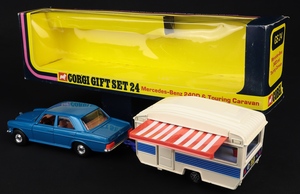 Corgi gift set 24 mercedes benz touring caravan ll565 back