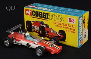 Corgi toys 158 lotus climax f1 ll567 front