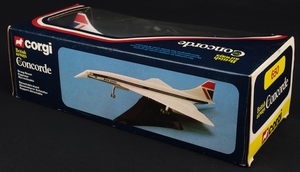 Corgi toys 650 concorde british airways ll569 back