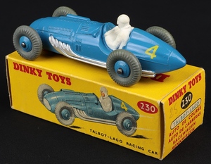 Dinky toys 230 talbot lago racing car ll586 back