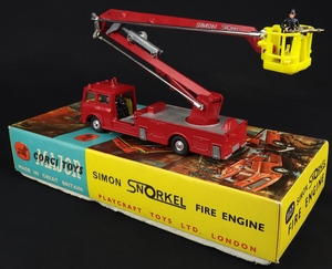Corgi toys 1127 simon snorkel fire engine j368 back