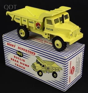Dinky toys 965 euclid rear dump truck ll703 front
