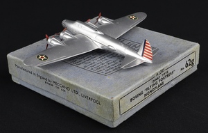 Dinky toys 62g boeing flying fortress monoplane ll845 back
