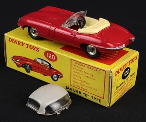 Dinky toys 120 e type jaguar ll908 back