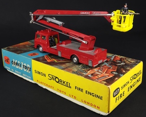 Corgi toys 1127 simon snorkel fire engine ll918 back