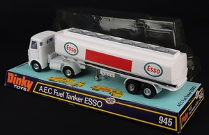 Dinky toys 945 aec fuel tanker esso ll928 back