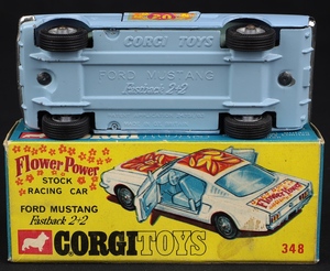 Corgi toys 348 flower power mustang stock racing car ll939 base