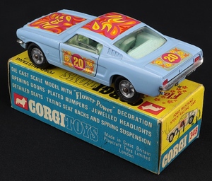 Corgi toys 348 flower power mustang stock racing car ll939 back