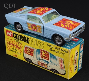 Corgi toys 348 flower power mustang stock racing car ll939 front