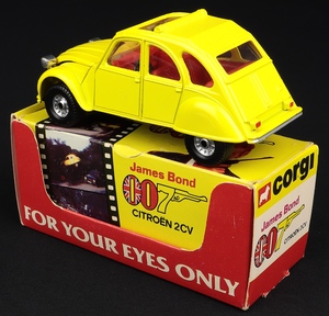 Corgi toys 272 james bond citroen 2cv mm52 back