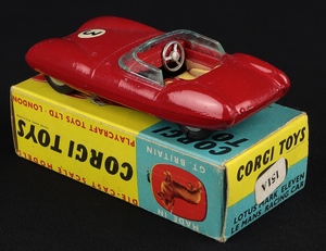 Orgi toys 151 lotus eleven le mans racing car red mm107 back
