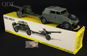 Dinky toys 617 volkswagen kdf 50mm pak anti tank gun mm126 front