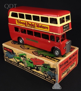 Tri ang minic 60m double deck bus mm172 front